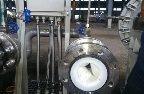 內襯四氟橡膠接頭案例